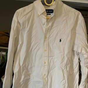 Ralph Lauren classic white button down xl 16 1/2